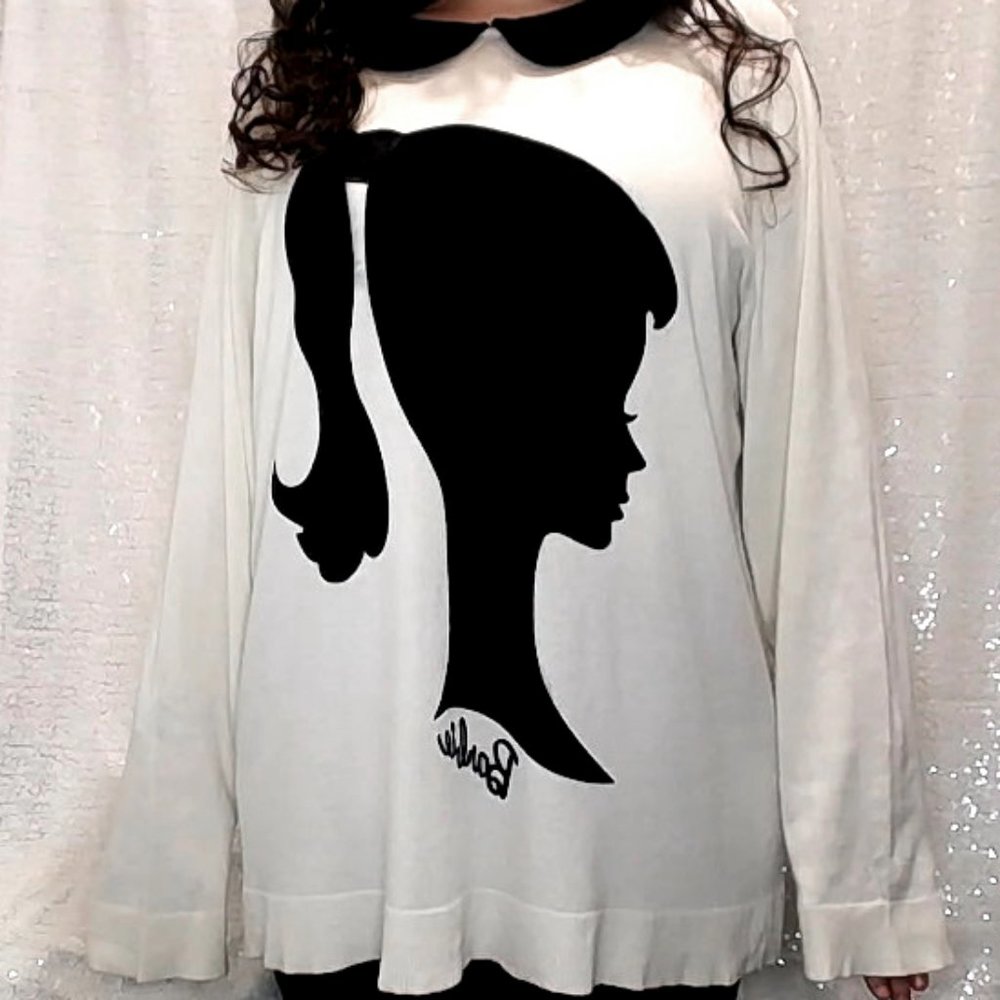 Vintage Style Barbie Silhouette Sweater - Picture 4 of 5